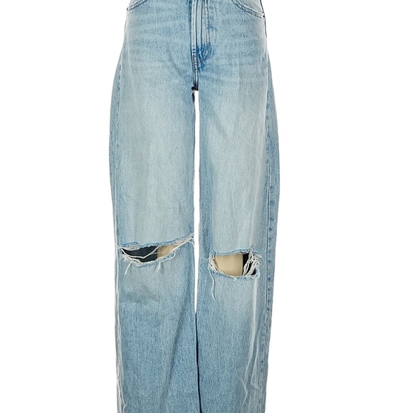Zara Ripped Wide Leg Jeans - Picture 2 of 2